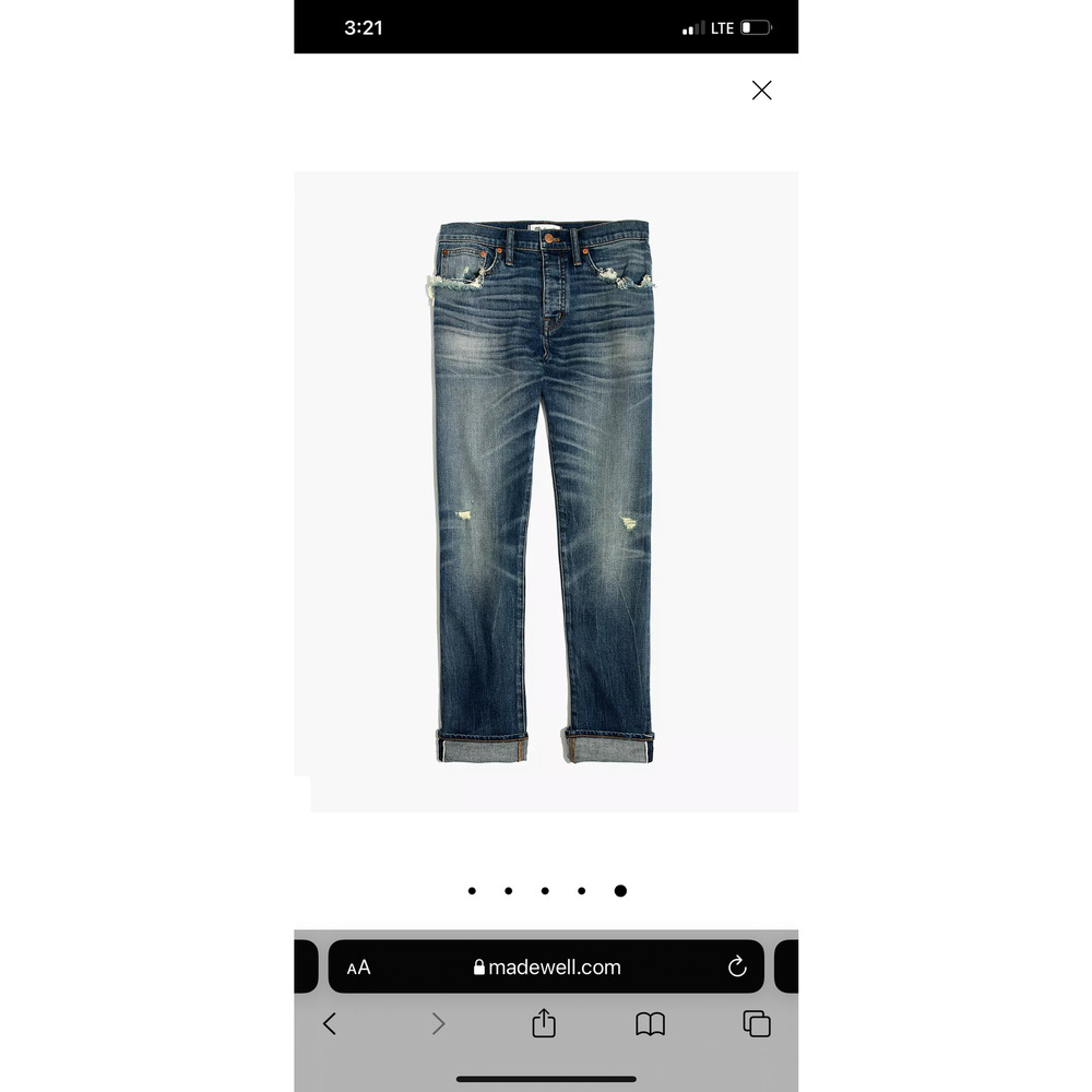 Madewell Straight-Leg Jeans in Cloverdale: Selvedge Edition NWT 27 - Picture 5 of 10